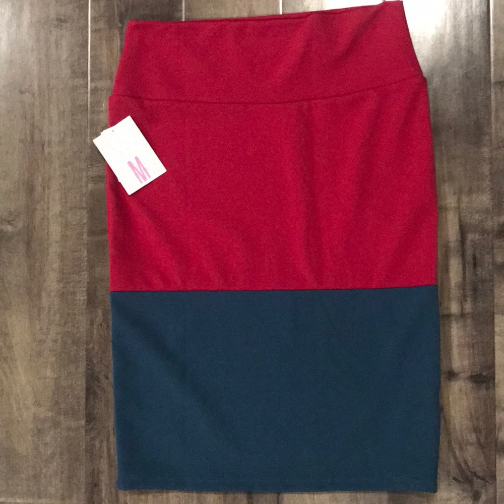 LuLaRoe Color Block Cassie Skirt